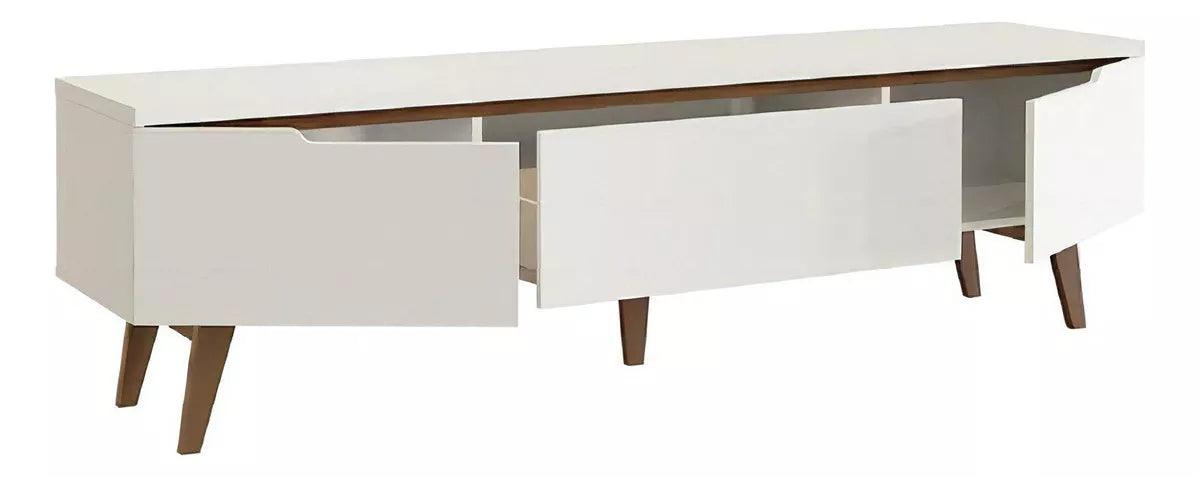 Mueble Rack Para Tv Hasta 75'' Color Blanco - Tienda Universo