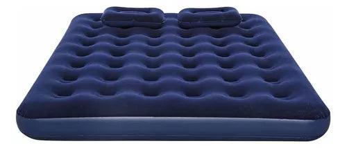 Colchon Inflable Bestway 2 Personas+ Inflador + 2 Almohadas - Tienda Universo
