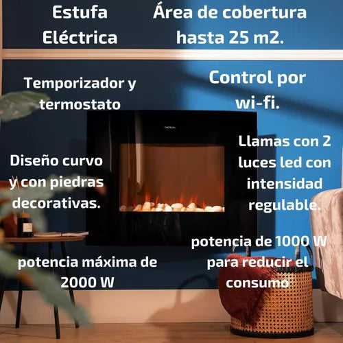Hogar Electrico, Simula Una Estufa A Leña