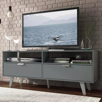 Thumbnail for Rack Para Tv 2 Puertas Modular Led Lcd Mesa Living Rak Color Gris Oscuro - Tienda Universo