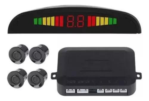 Sensor Estacionamiento Kit 4 Sensores C/ Display Y Sonido - Tienda Universo