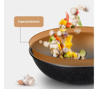 Thumbnail for Batería de Cocina en Aluminio 3 Piezas: Olla con Tapa, Wok y Sartén, Antiadherentes, Cocción Uniforme - #𝑼𝑺𝒉𝒐𝒑