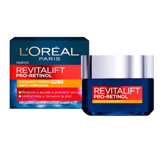 Crema L'Oréal París Revitalift Día con Pro-Retinol y FPS17 50ml - #𝑼𝑺𝒉𝒐𝒑