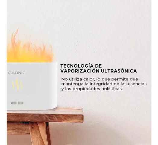 Humidificador Difusor de Aroma GADNIC con Luz y Efecto Llama, Tecnología Ultrasónica - #𝑼𝑺𝒉𝒐𝒑