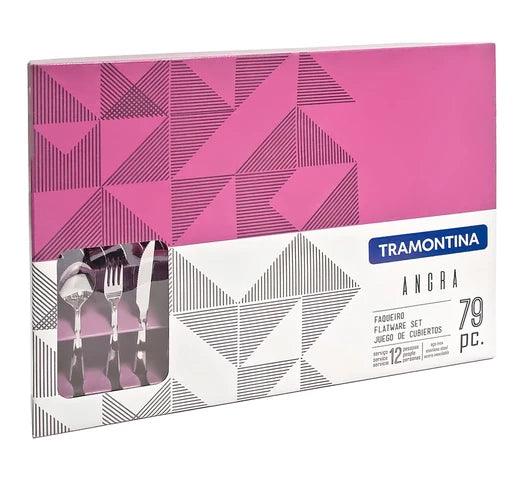 Juego de Cubiertos TRAMONTINA Angra 79 Piezas de Acero Inoxidable - #𝑼𝑺𝒉𝒐𝒑