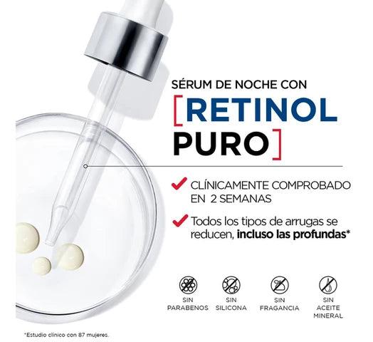 Pack L'Oréal París Sérum Revitalift Noche Retinol Puro 30ml + Sérum Rellenador Revitalift Con Ácido Hialurónico 30ml - #𝑼𝑺𝒉𝒐𝒑