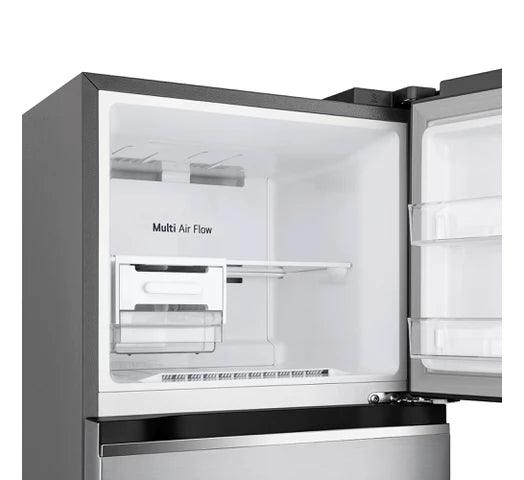 Refrigerador LG VT29 283L Frío Seco Acero Inox Dispensador de Agua, Eficiencia A Motor Inverter Gtía 10 Años - Tienda Universo