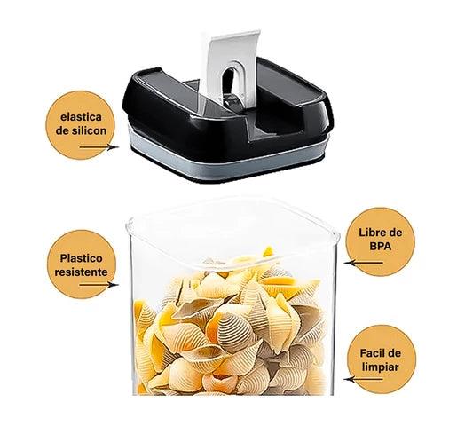 Set de 12 Recipientes Organizadores Apilables con Tapa y Sello de Goma - #𝑼𝑺𝒉𝒐𝒑