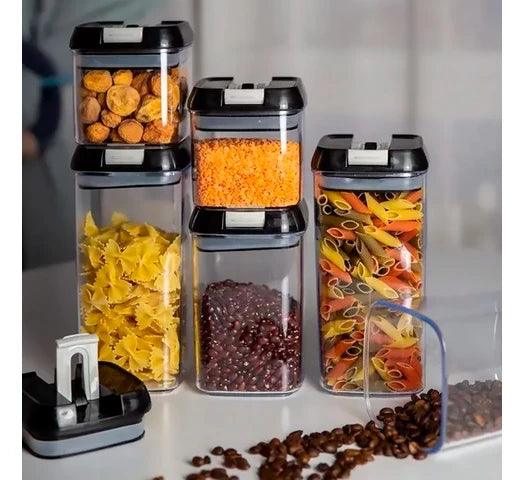 Set de 12 Recipientes Organizadores Apilables con Tapa y Sello de Goma - #𝑼𝑺𝒉𝒐𝒑